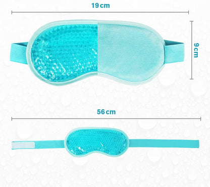 Cooling Eye Mask for Puffy Eyes, Reusable Hot Cold Therapy Gel Cold Eye Mask, Cooling Gel Eye Mask for Dark Circles, Dry Eye, Puffiness, Swollen Eyes, Sinus Pain, Migraine Relief, Headache