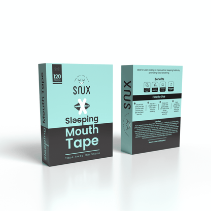 Snux Mouth Tape for Sleeping and Nasal Breathing - 120 Sleep Strips - anti Snoring