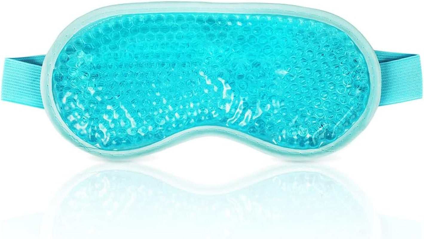 Cooling Eye Mask for Puffy Eyes, Reusable Hot Cold Therapy Gel Cold Eye Mask, Cooling Gel Eye Mask for Dark Circles, Dry Eye, Puffiness, Swollen Eyes, Sinus Pain, Migraine Relief, Headache