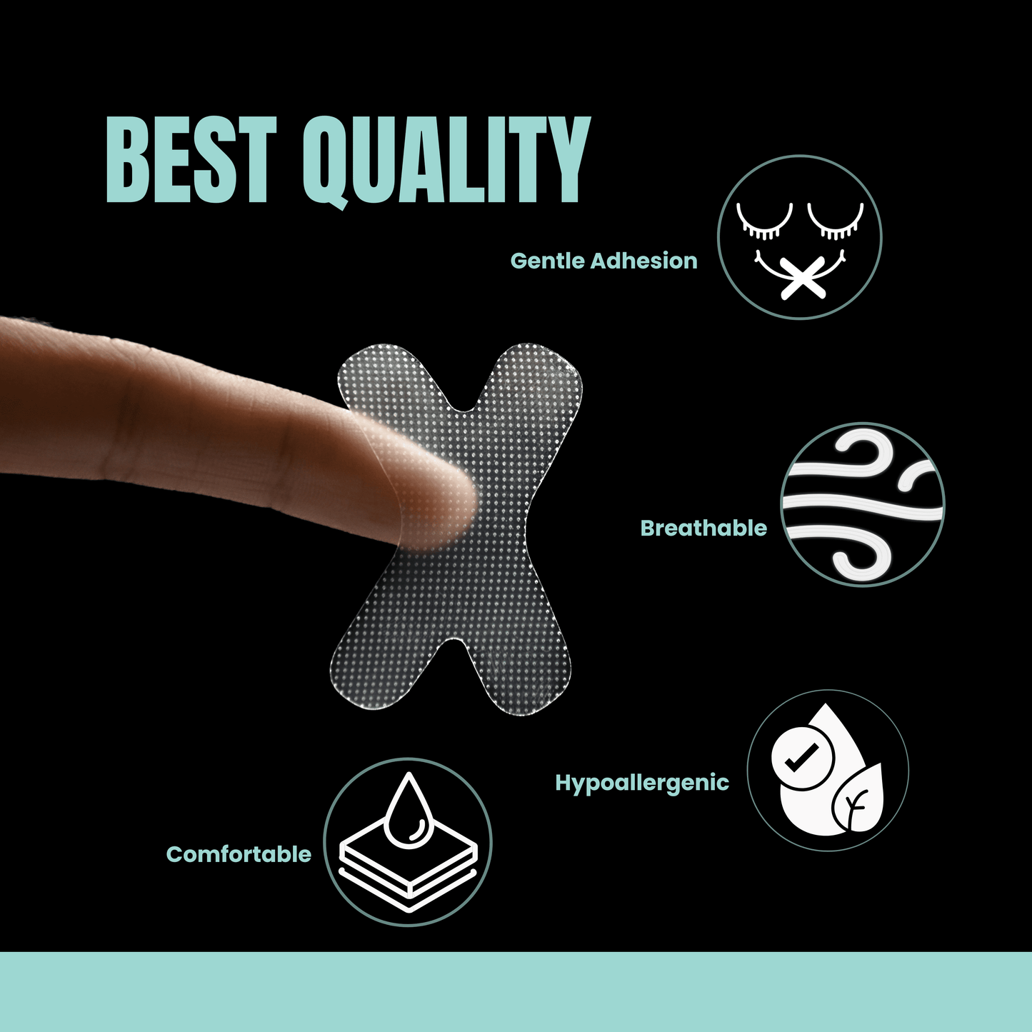 Snux Mouth Tape for Sleeping and Nasal Breathing - 120 Sleep Strips - anti Snoring