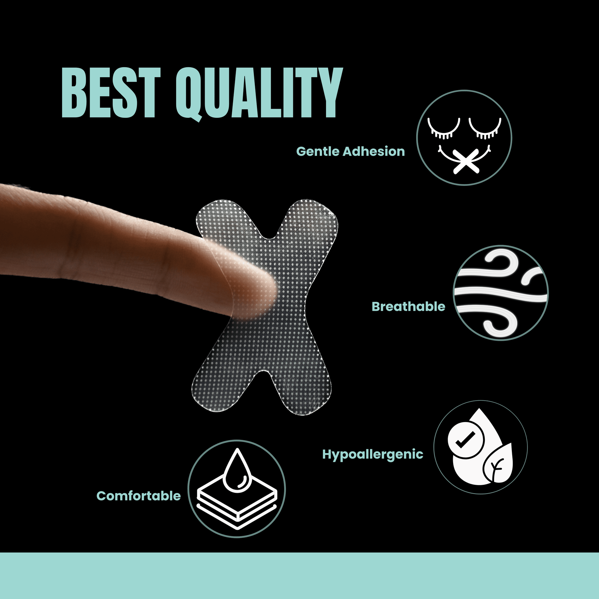 Snux Mouth Tape for Sleeping and Nasal Breathing - 120 Sleep Strips - anti Snoring